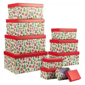 Noua cutie de hârtie pentru ambalare, cutie pentru ambalaje cadou, cutie pentru ambalaje cu ciocolată ， cutii de ambalare de Crăciun